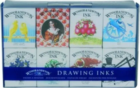 Winsor & Newton - Drawing Ink - Tegneblæk - Henry Collection - 8X14 ML