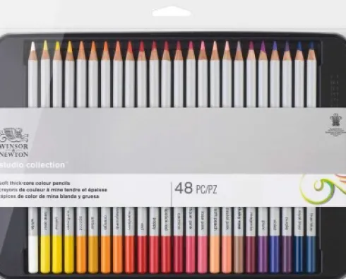 Winsor & Newton - Farveblyanter - Studio Collection - 48 Farver