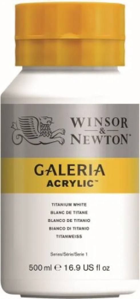 Winsor & Newton - Galeria Akrylmaling - Titanium White 500 ML