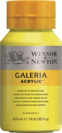Winsor & Newton - Galeria Akrylmaling - Cadmium Yellow Pale 500 ML