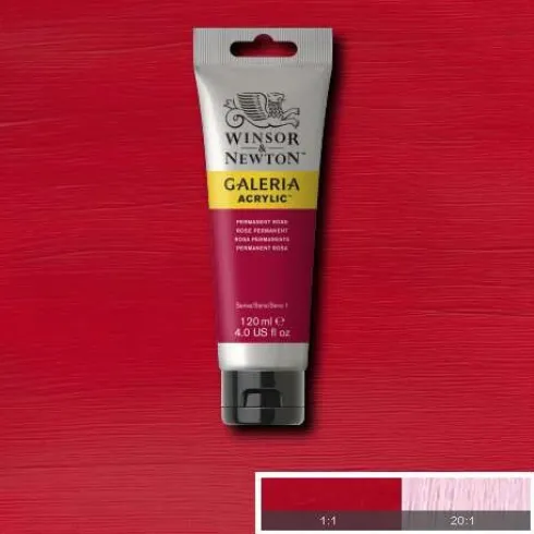 Winsor & Newton - Galeria Akrylmaling - Permanent Rose 120 ML