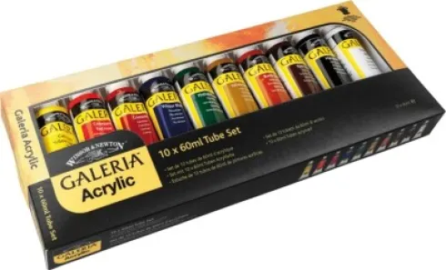 Winsor & Newton - Galeria Akrylmaling Sæt - 10X60 ML