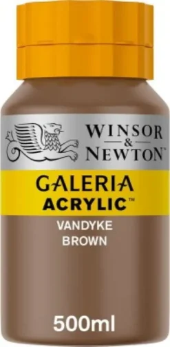 Winsor & Newton - Galeria Akrylmaling - Vandyke Brown 500 ML