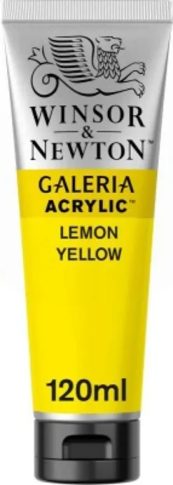 Winsor & Newton - Galeria Akrylmaling - Lemon Yellow 120 ML