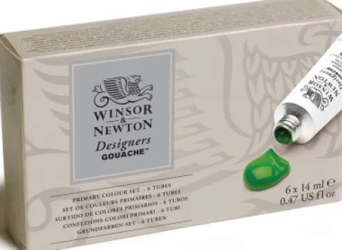 Winsor & Newton - Gouache Maling Sæt - 6X14 ML