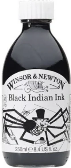 Winsor & Newton - Indian Ink - Blæk - Sort 250 ML