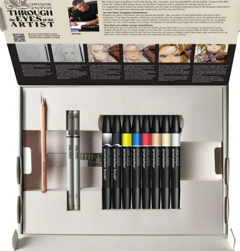 Winsor & Newton - Mixed Media Manga Malesæt - 12 Dele