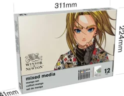 Winsor & Newton - Mixed Media Manga Malesæt - 12 Dele
