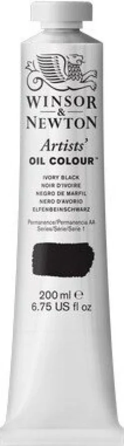Winsor & Newton - Oliemaling - Artists - Ivory Black 200 ML
