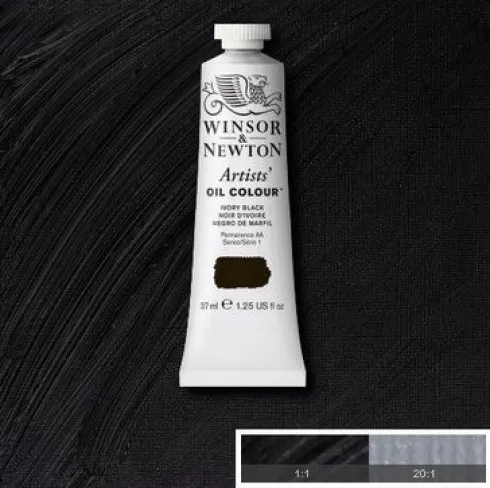 Winsor & Newton - Oliemaling - Artists - Ivory Black 37 ML