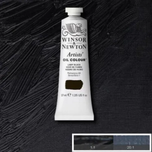 Winsor & Newton - Oliemaling - Artists - Lamp Black 37 ML