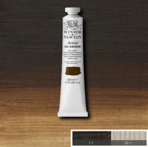 Winsor & Newton - Oliemaling - Artists - Raw Umber 200 ML
