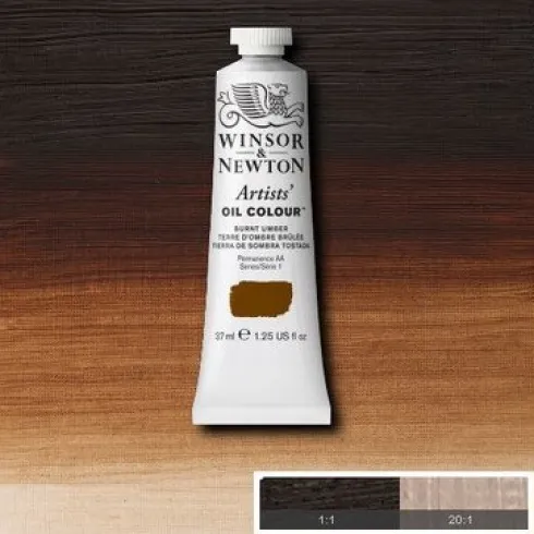 Winsor & Newton - Oliemaling - Artists - Burnt Umber 37 ML