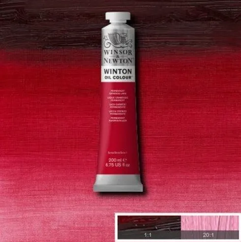 Winsor & Newton - Oliemaling - Permanent Crimson Lake 200 ML