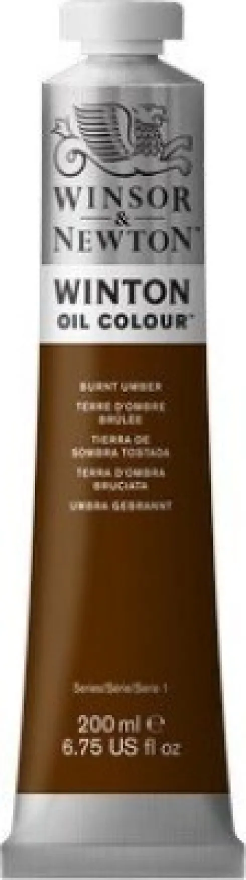 Winsor & Newton - Oliemaling - Winton - Burnt Umber 200 ML