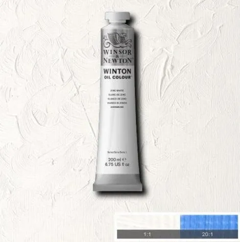 Winsor & Newton - Oliemaling - Winton - Zinc White 200 ML