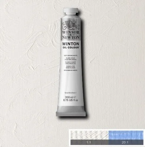 Winsor & Newton - Oliemaling - Winton - Soft Mixing White 200 ML