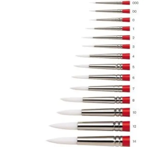 Winsor & Newton - Pensel - Syntetisk - Kort Rund - Str. 00