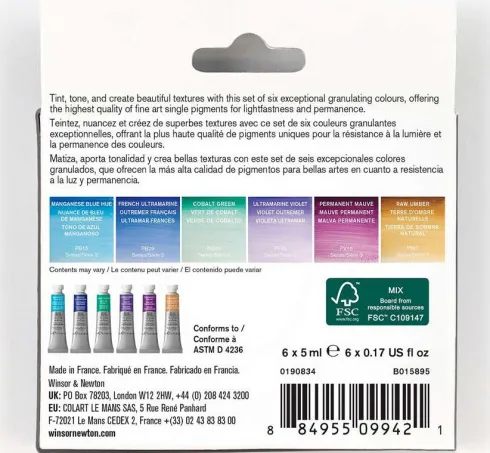 Winsor & Newton - Professional Watercolour - Granulating - 6X5 ML