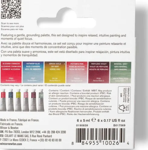 Winsor & Newton - Professional Watercolour - Mindful Set - 6X5 ML