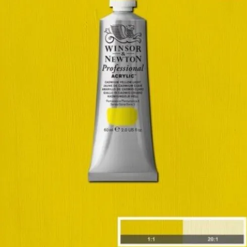 Winsor & Newton - Proff Akrylmaling - Cadmium Yellow Light 60 ML