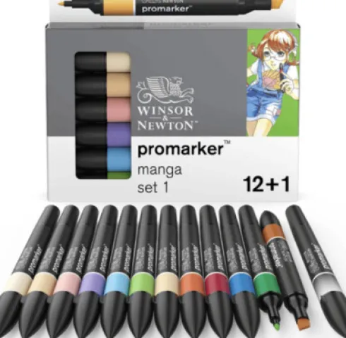 Winsor & Newton - Promarker - 12+1 Dele - Manga Expansion