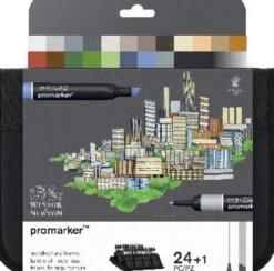 Winsor & Newton - Promarker Tusser - 24+1 Stk. - Architectural Tones
