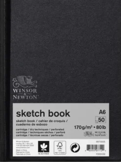 Winsor & Newton - Skitsebog - Sketchbook A6 170G - 50 Sider