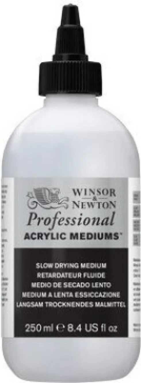 Winsor & Newton - Slow Drying Akryl Medium 250 ML