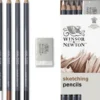 Winsor & Newton - Studio Collection Sketching Pencils Sæt - 5 Dele