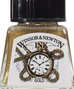 Winsor & Newton - Tegne Blæk - 14 ML - Guld