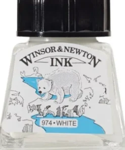 Winsor & Newton - Tegne Blæk - 14 ML - Hvid