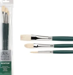 Winsor & Newton - Winton Brush Long Handle 3 Stk - Malerpensler