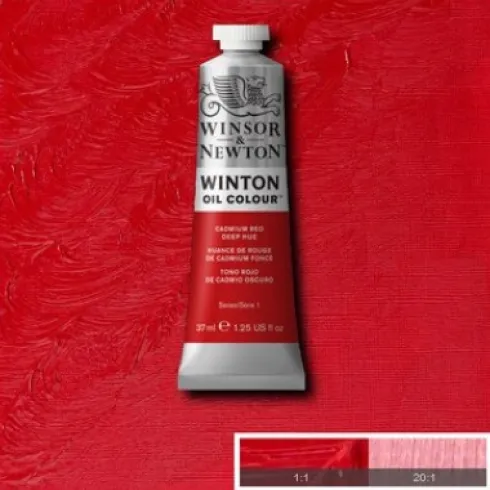 Winsor & Newton - Winton Oil Colour 37 ML - Cadmium Red Deep Hue 098