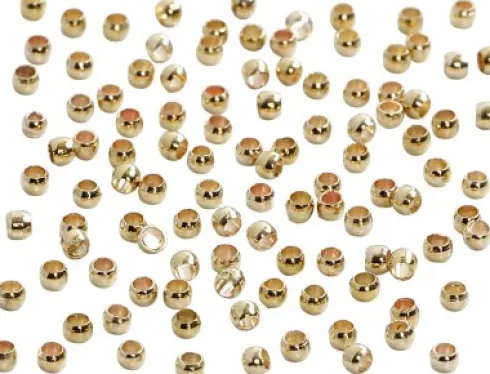 Wireklemmer - Ø 2 MM - Forgyldt - 100 Stk