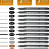 Zieler - 12 Drawing Pens - Water Pens - Fineliner Tusser - 12 Stk