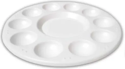 Zieler - Malerpalette - 11 Rum - Rund - Ø 17 CM