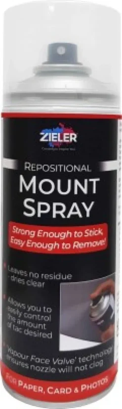 Zieler - Repositional Mount Spray - Lim Spray 400 ML