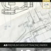 Zieler - Tracing Blok - A3 Transparent Papir - 40 Ark